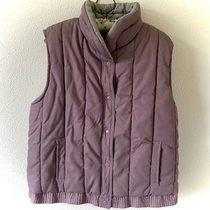 Mauve Cargo Puffer Vest